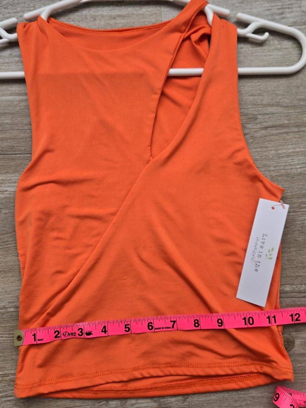 Orange women's top
